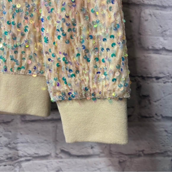 White Birch Glitter Bomb Bomber Jacket - Picture 5 of 10